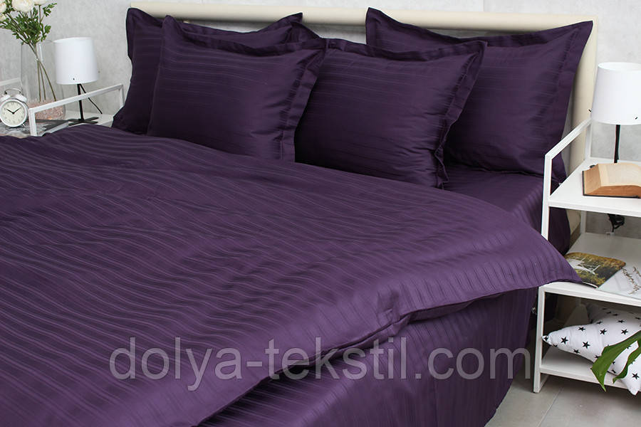 Страйп-сатин 1,5-спальна постільна білизна Multistripe Premium ТМ Prima Teks MST-10, фото 1
