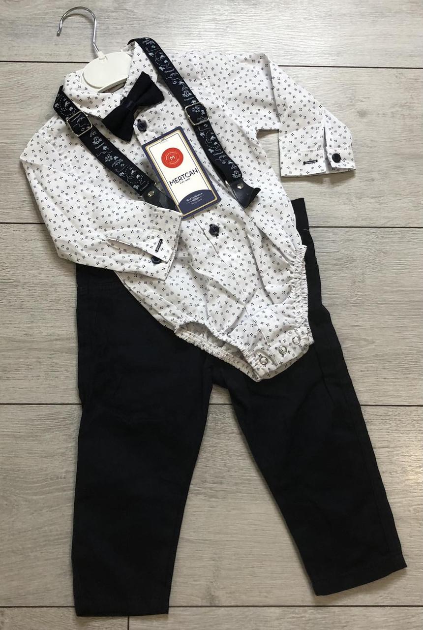 Боді-сорочка зі штанами на підтяжках р.68/92; Опт, фото 1