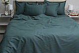 Страй-сатин Євро комплект постільної білизни  Multistripe Premium ТМ Prima Teks  MST-11, фото 3