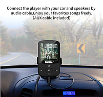 MP3 плеєр Ruizu X52 Bluetooth Hi-Fi 8Gb з кліпсою, фото 9
