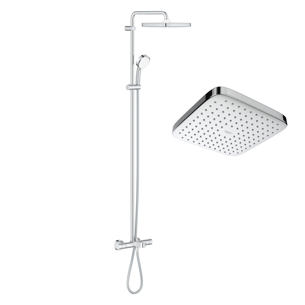 Душова система з термостатом Grohe Tempesta Cosmopolitan System 250 Cube 26691000