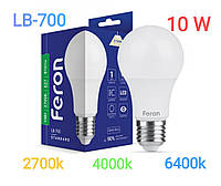 Светодиодная лампа Feron LB-700 E27 10w (аналог 100w лампы накаливания)