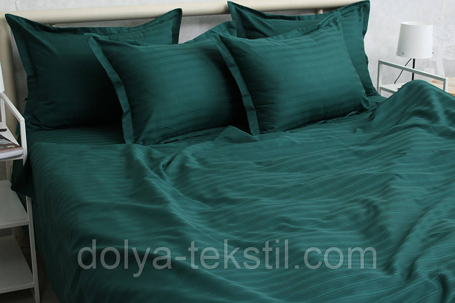 Страйп-сатин Євро комплект постільної білизни  Multistripe Premium ТМ Prima Teks  MST-16, фото 1