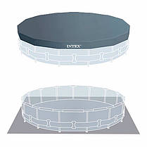 Каркасний басейн Intex 26724 Prism Frame Pool 457 x 107 см Grey (Niz14480), фото 4