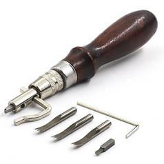 Інструмент для обробки шкіри грувер 5 в 1 (N019880)