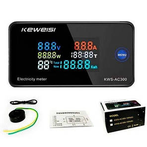 Мультиметр вольтметр амперметр ватметр Keweisi KWS-AC300 AC 50-300В 100А 30кВт (N019587), фото 1