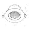 Точковий світильник Nowodvorski EGINA LED 10 W 3000 K IP20 10551, фото 7