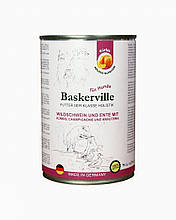 КОРМ вологий для собак BASKERVILLE Holistic КАЧКА ТА КАБАН З ГАРБУЗОМ ТА ЗЕЛЕННЮ, 400г