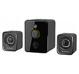 Акустична система колонки Defender V12 (2.1) 11W USB (Чорний), фото 3