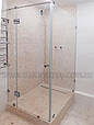 Душова кабіна кутова 90х90, скло прозоре, h - 200 см., фото 4