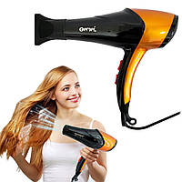 Фен для укладки волос "Gemei GM-1766" Черно-оранжевый, фен сушка для волос 2600W (фен для волосся) (NS)