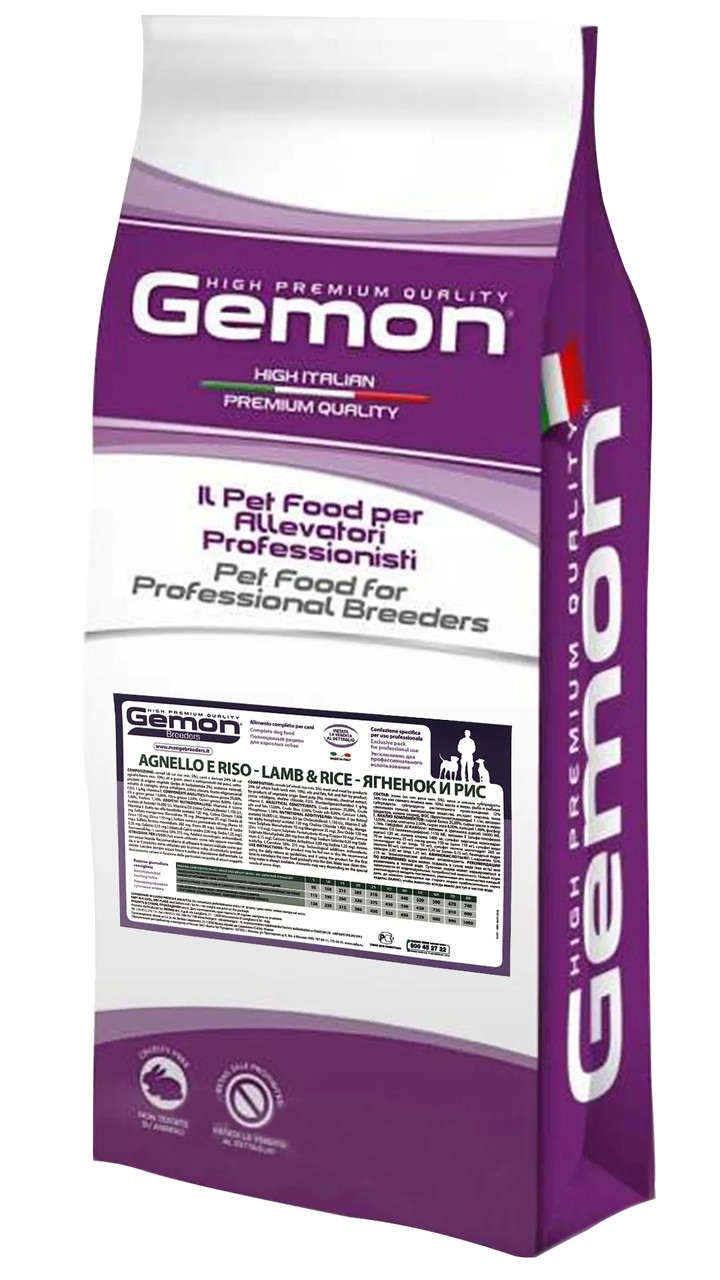 Gemon Dog All Breeds Adult сухий корм для дорослих собак, ягня з рисом 20КГ