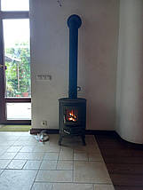 Опалювальна чавунна піч буржуйка на дровах для будинку Nordflam Palestro з варильною поверхнею, фото 3