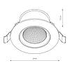 Точковий світильник Nowodvorski EGINA LED 15W 3000K IP20 10555, фото 7