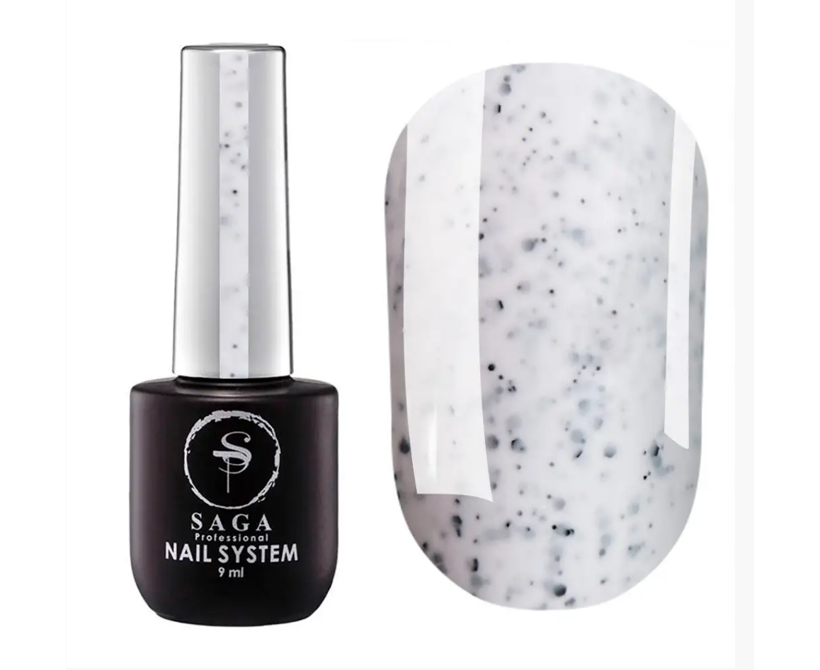 Гель-лак SAGA Black Snow №02 9 ml, фото 1