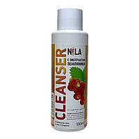Засіб для зняття липкого шару Nila Cleanser, суниця, 100 мл