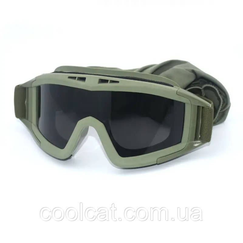 Тактические противоударные очки, 3 сменные линзы + Подарок Ремень Tactical Belt 145 см - фото 4 - id-p1890445865