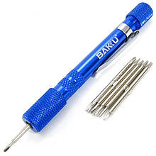 Набір викруток BAKU BK312 (Ручка з насадками T2, T3, T4, T5, T6, T7, -1.5, +1.5, +1.2, +2.0, Y2.0, пенталоб 0.8)