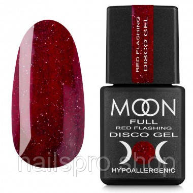 Світловідбивний Disco Gel Moon Full Red Flashing No 07