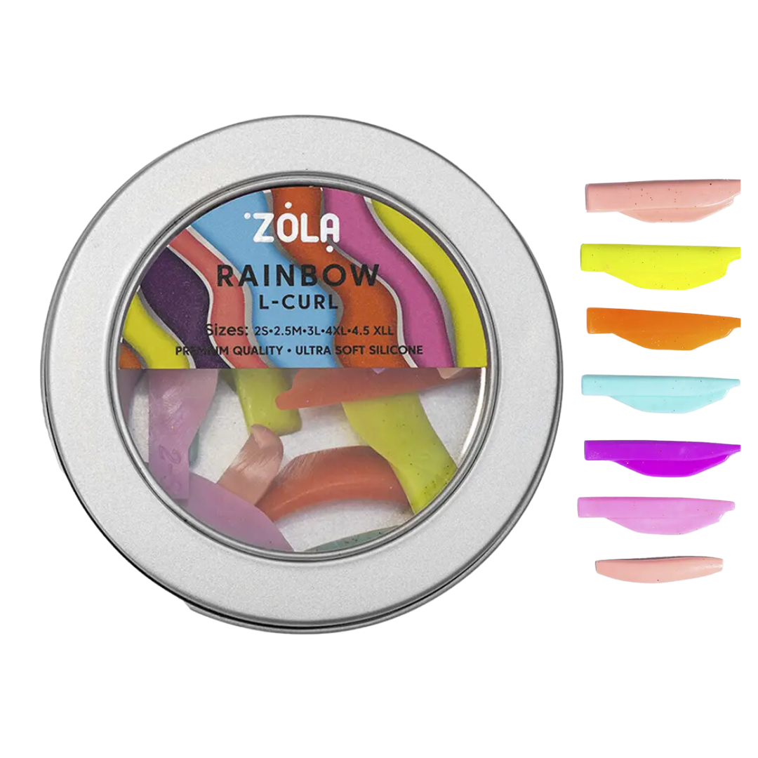 ZOLA Валики для ламінування Rainbow L-Curl (2S, 2.5M, 3L, 4XL, 4.5XLL)