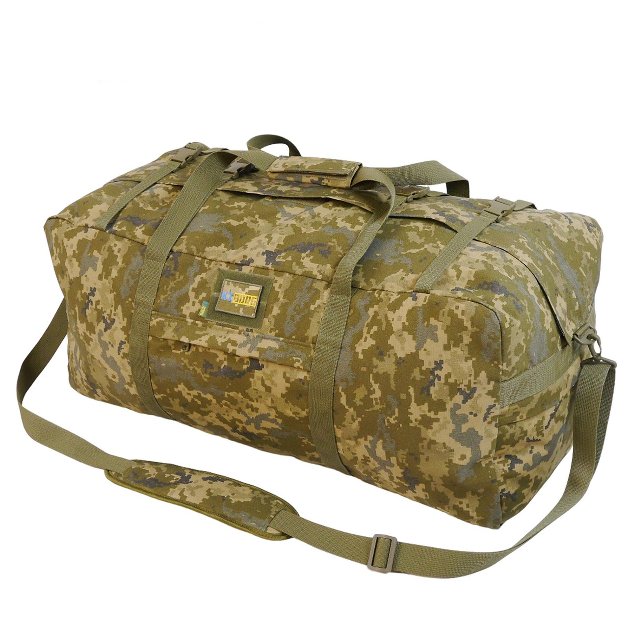 Армійська транспортна сумка KIBORG MILITARY BAG 130L/ Тактична похідна сумка для військових велика/ Піксель