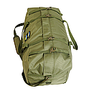 Армійська транспортна сумка KIBORG MILITARY BAG 130L/ Тактична похідна сумка для військових велика/ Олива, фото 7