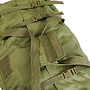 Армійська транспортна сумка KIBORG MILITARY BAG 130L/ Тактична похідна сумка для військових велика/ Олива, фото 9