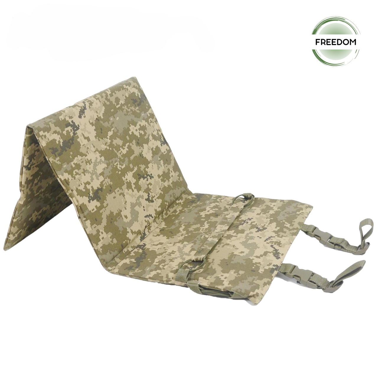 Армійський камуфляжний карімат Cordura/ Тактичний каремат трансформер/ Трьохсекційний карімат/ Пиксель ММ14
