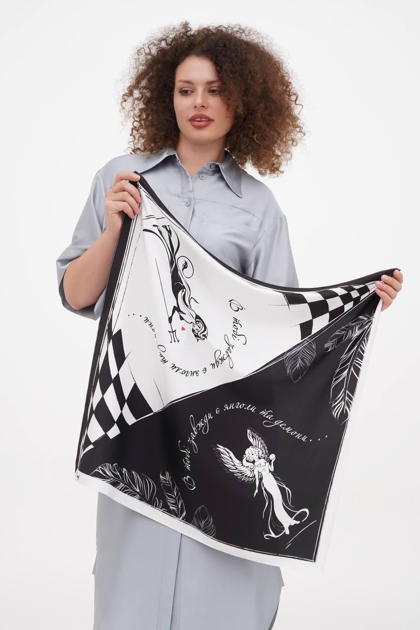 Дизайнерська хустка "Янголи та демони" від бренду My Scarf, фото 1