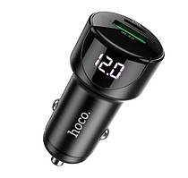 Автомобільний зарядний пристрій Hoco Z42 Display USB 20w, Type-C, 3.0A