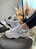 Жіночі кросівки Nike M2K Tekno Essential White silver взуття Найк М2К Текно білі шкіряні весна літо осінь повсякденні, фото 4