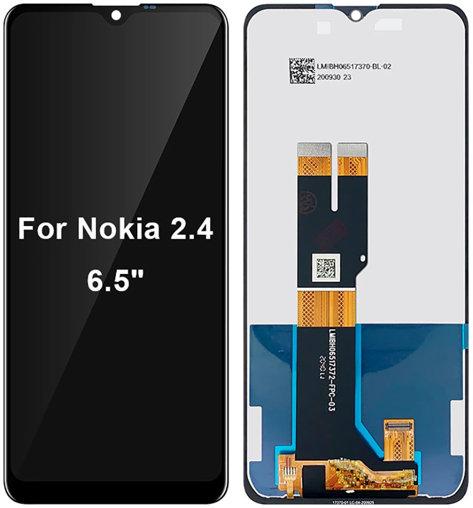Дисплей + сенсор Nokia 2.4 (TA-1277/TA-1275/TA-1274/TA-1270) Black - p/n: FPC-T65PTS18V4F