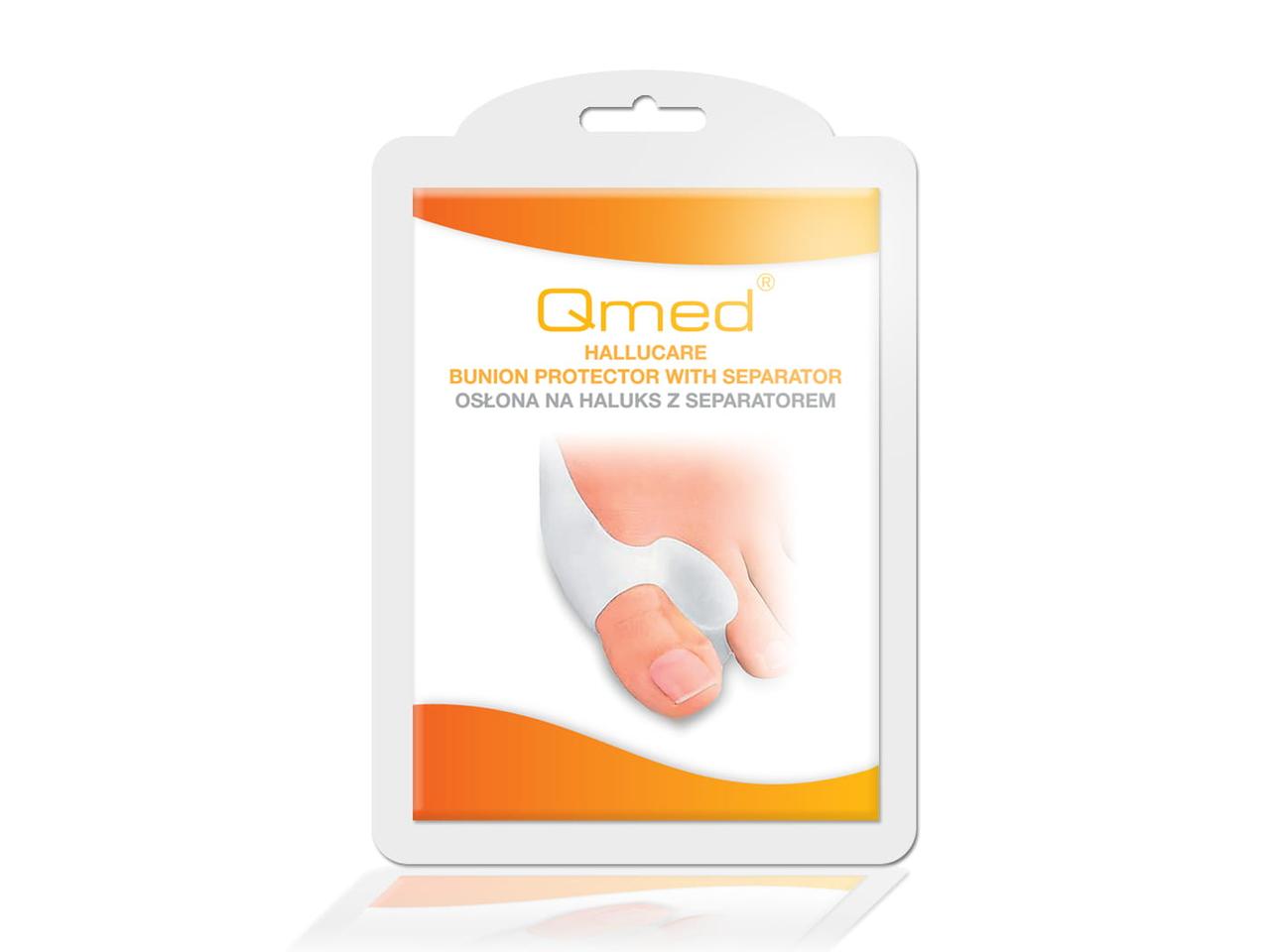 Межпальцевая перегородка с защитой косточки Qmed HalluCare I209 2 шт - фото 2 - id-p1890439314