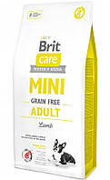 Сухой корм для миниатюрных собак Brit Care Mini GrainFree Adult Lamb 7 кг