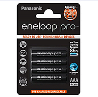 Аккумуляторные батарейки PANASONIC ENELOOP PRO R03/AAA 4шт