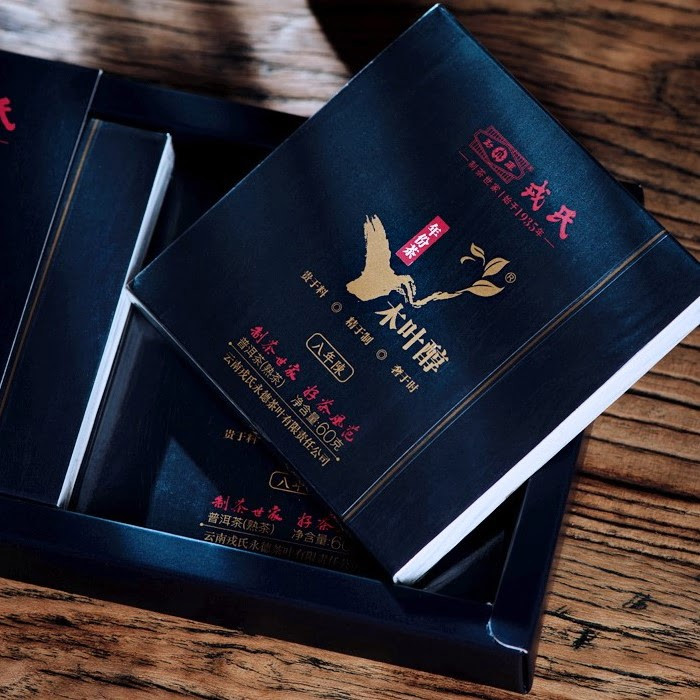 Китайський чай Шу Пуер Mengku Rongshi Mu Ye Chun 8-річний 2021, 60 г, фото 1