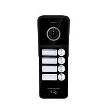 Виклична панель домофону з вбудованим зчитувачем карток SEVEN CP-7504/4 RFID black, фото 4