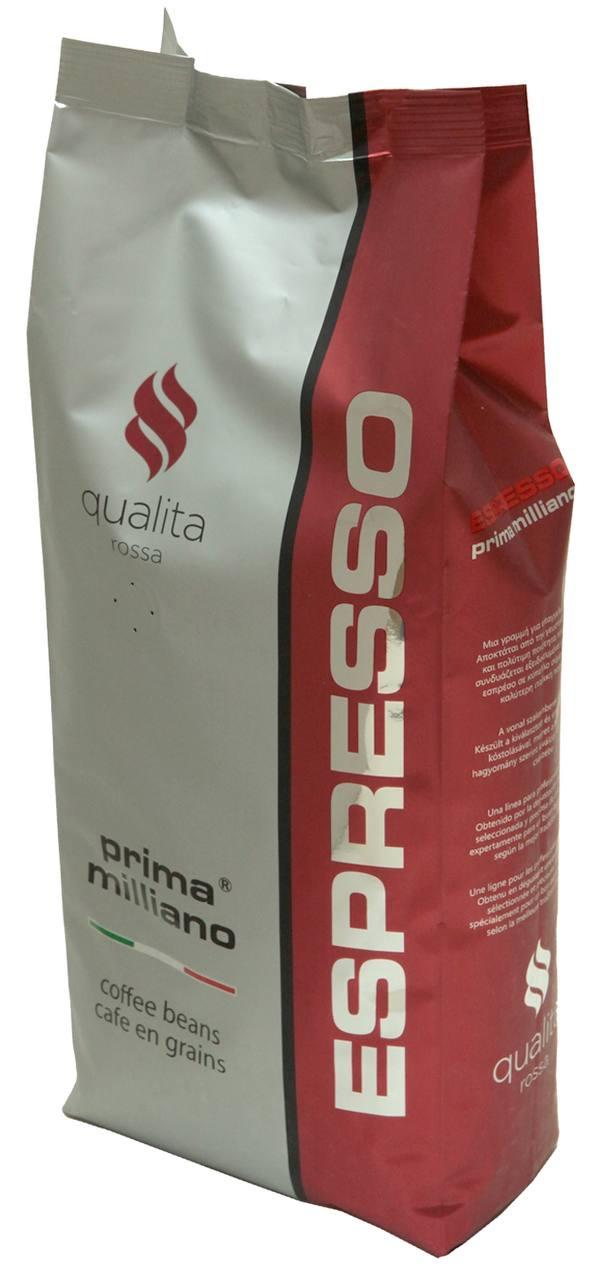 Prima Milliano Qualita Rossa зернова кава пачка 1 кг