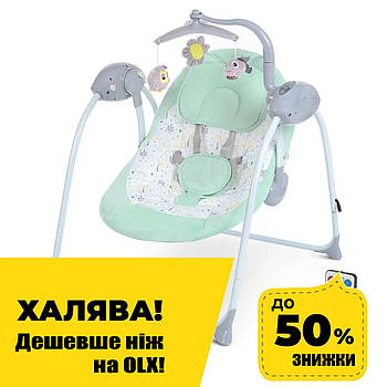 Закачуючий центр гойдалки-шезлонг EL Camino PD-A032-5 М'ятний