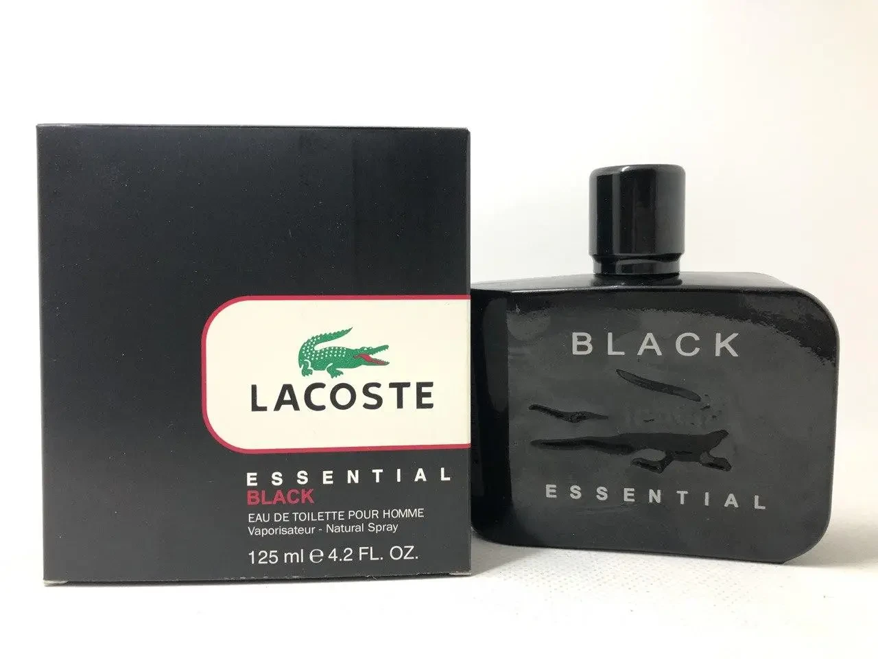 Мужская туалетная вода Lacoste Essential Black (Лакост Эссеншуал Блэк) 125 ml - фото 1 - id-p1890503889