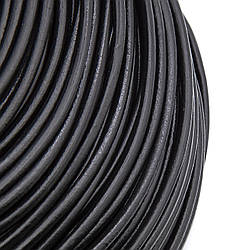 Шнур шкіряний 4 мм 1 м Чорний