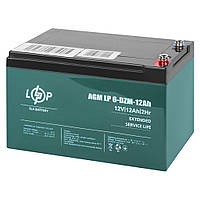 Тяговый свинцово-кислотный аккумулятор LP 6-DZM-12 Ah - под Болт М5 LogicPower АКБ 12В 12Ач (9172)