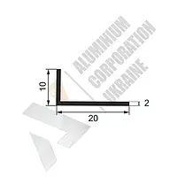 Алюминиевый уголок 20х10х2 мм - анодированный (18-0033)