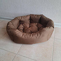 Лежак лежанка для собак і кішок зі знімною двосторонньою подушкою, Спальні місця для хатніх тварин кой S
