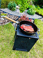 Компактний та оригінальний розбірний барбекю мангал "Полум’я", фото 2