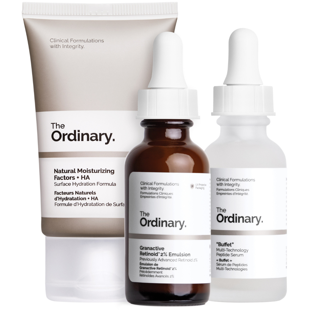 Набір косметики для оновлення й розгладження шкіри The Ordinary The No-Brainer Set 3 х 30 мл