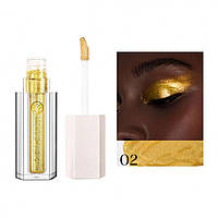Тени цветные для век Young Vision Liquid Eyeshadow, редкие блестящие тени, золотой