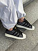 Чоловічі кросівки Adidas Superstar atmos Denim Pack Grey кеди Адідас Суперстар текстильні сірі весна осінь, фото 9