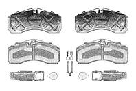 Комплект тормозных колодок дисковых A0064201120 Mercedes