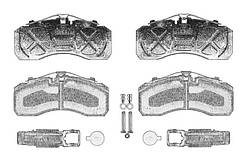 Комплект гальмівних колодок дискових  A0064201120 Mercedes
